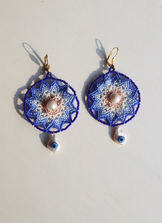 * Huichol Earrings - Repurposed